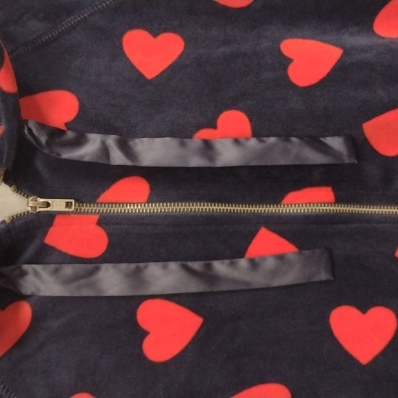 Torrid Red and Blue Hoodie Intimates Sleepwear, Size 0 (12/L) - Picture 3 of 11